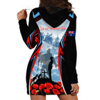 Australia ANZAC Day Hoodie Dress Gallipoli Soldiers Simple Style