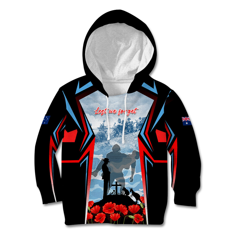 Australia ANZAC Day Kid Hoodie Gallipoli Soldiers Simple Style