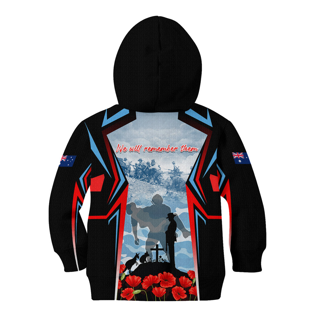 Australia ANZAC Day Kid Hoodie Gallipoli Soldiers Simple Style