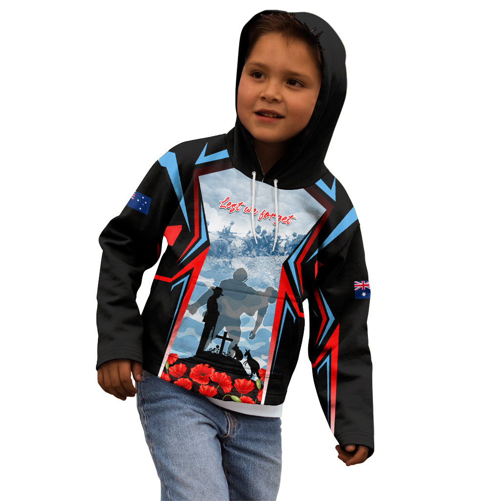 Australia ANZAC Day Kid Hoodie Gallipoli Soldiers Simple Style