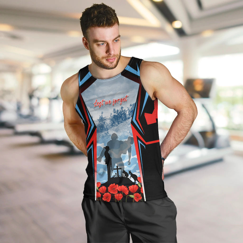 Australia ANZAC Day Men Tank Top Gallipoli Soldiers Simple Style