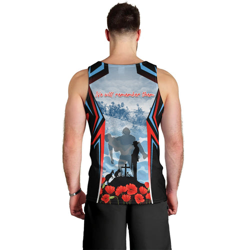 Australia ANZAC Day Men Tank Top Gallipoli Soldiers Simple Style