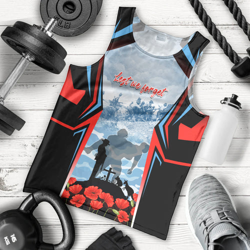 Australia ANZAC Day Men Tank Top Gallipoli Soldiers Simple Style