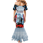 Australia ANZAC Day Mermaid Dress Gallipoli Soldiers Simple Style