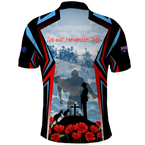 Australia ANZAC Day Polo Shirt Gallipoli Soldiers Simple Style