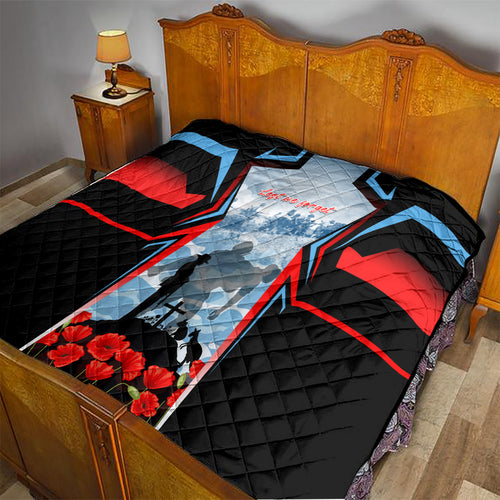Australia ANZAC Day Quilt Gallipoli Soldiers Simple Style