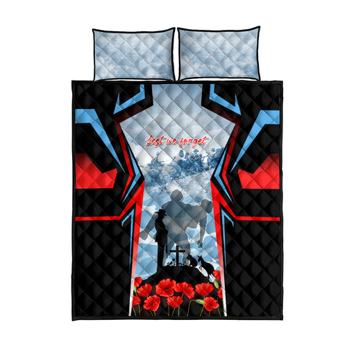 Australia ANZAC Day Quilt Bed Set Gallipoli Soldiers Simple Style