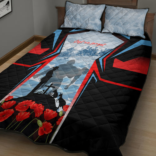 Australia ANZAC Day Quilt Bed Set Gallipoli Soldiers Simple Style