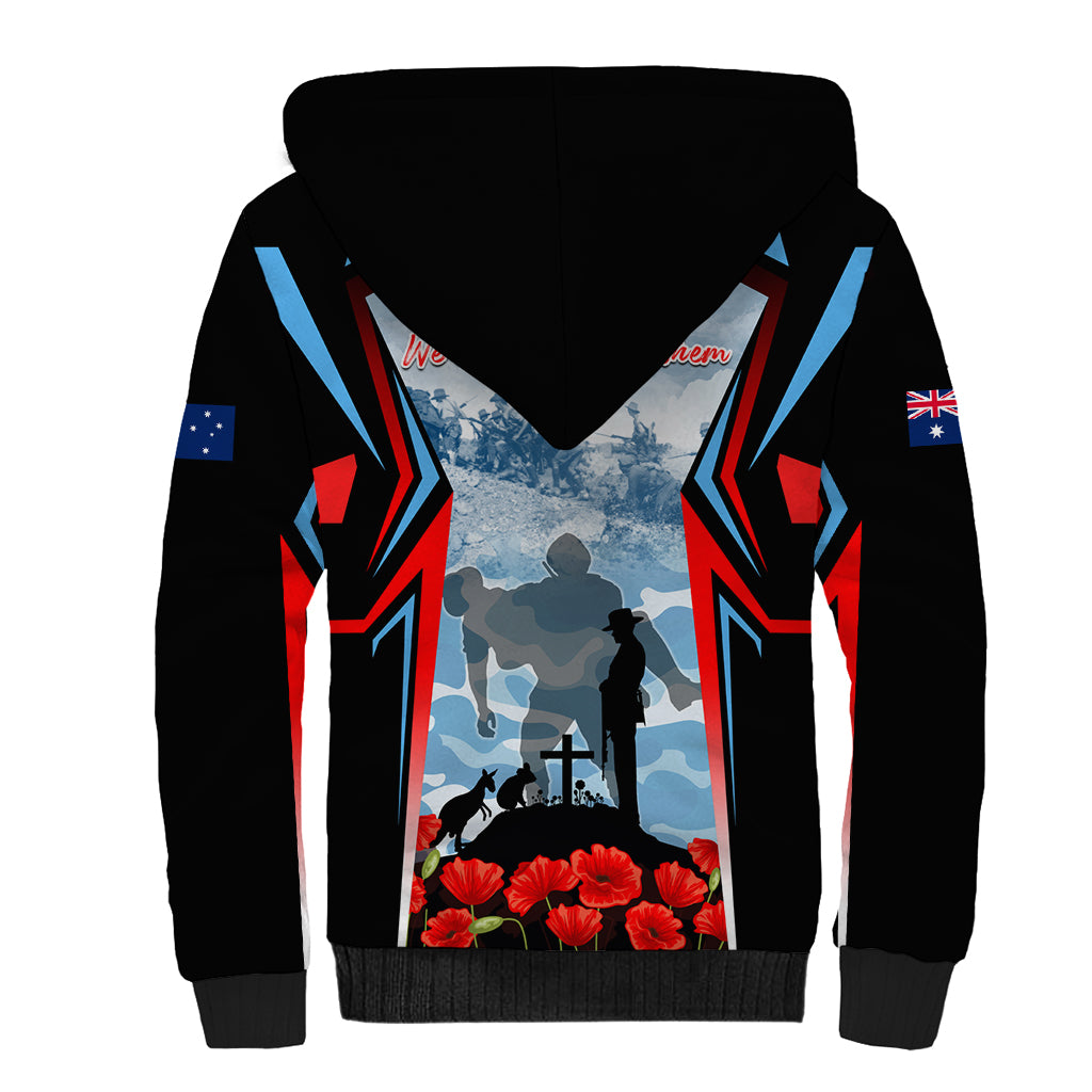 Australia ANZAC Day Sherpa Hoodie Gallipoli Soldiers Simple Style