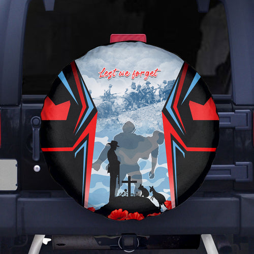 Australia ANZAC Day Spare Tire Cover Gallipoli Soldiers Simple Style