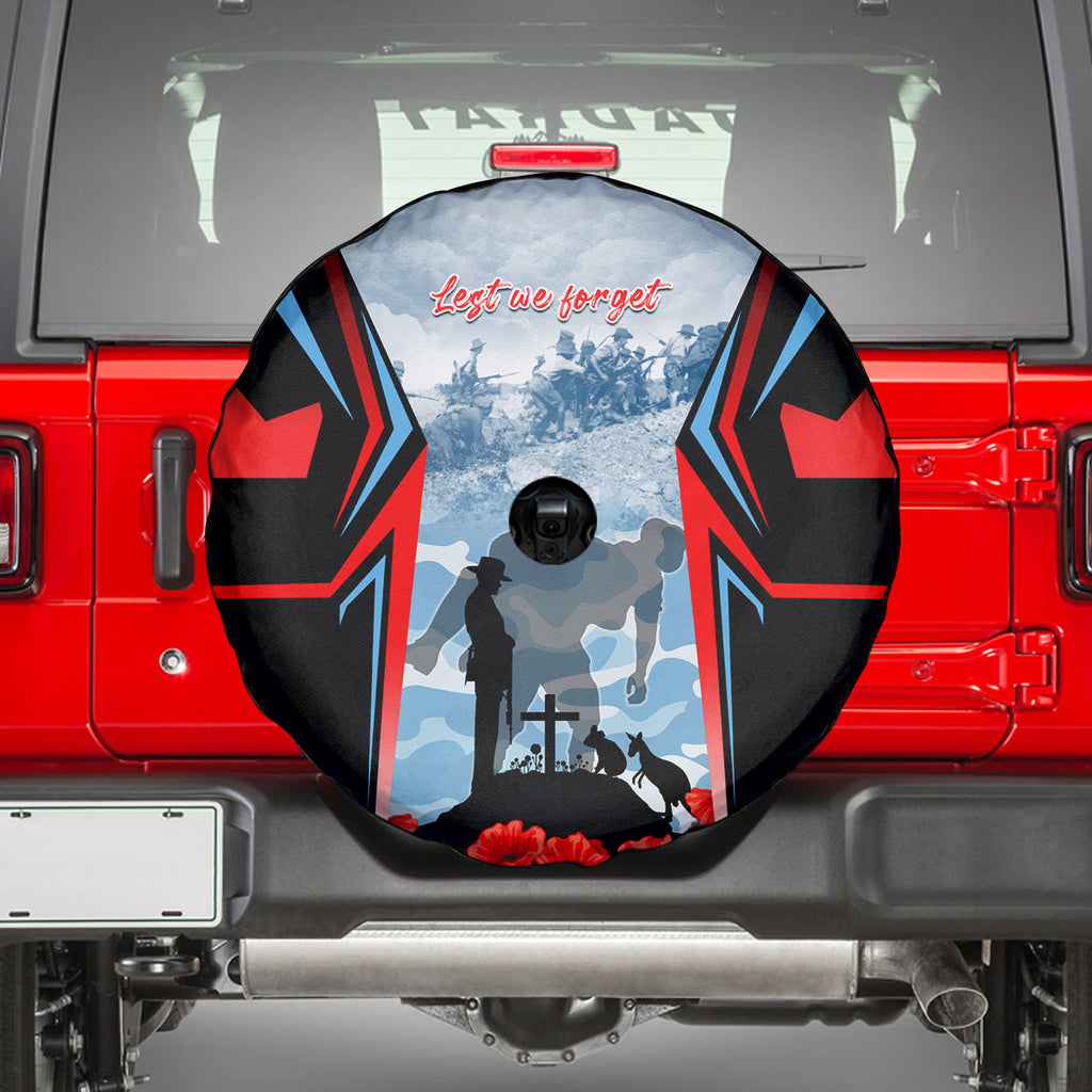 Australia ANZAC Day Spare Tire Cover Gallipoli Soldiers Simple Style