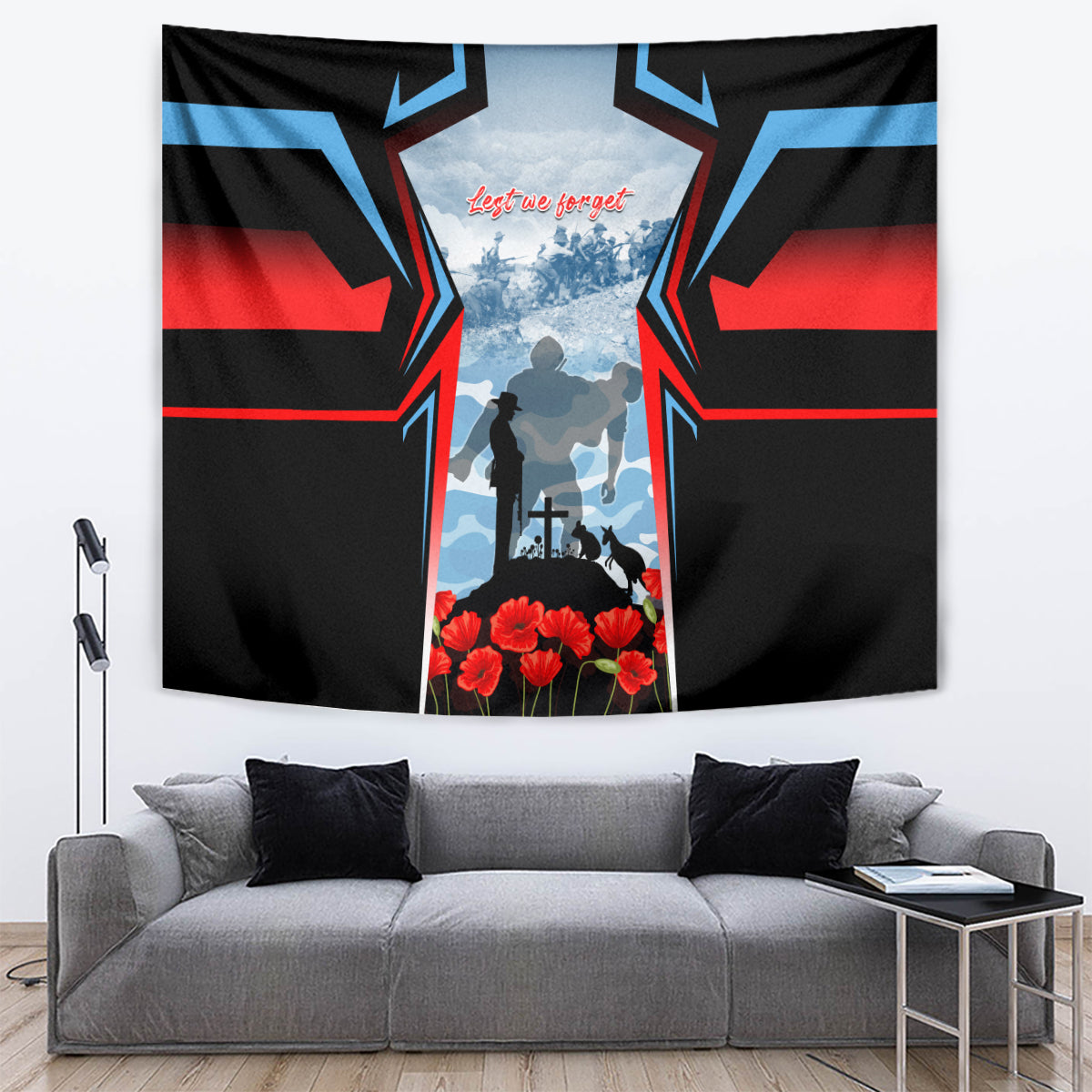 Australia ANZAC Day Tapestry Gallipoli Soldiers Simple Style
