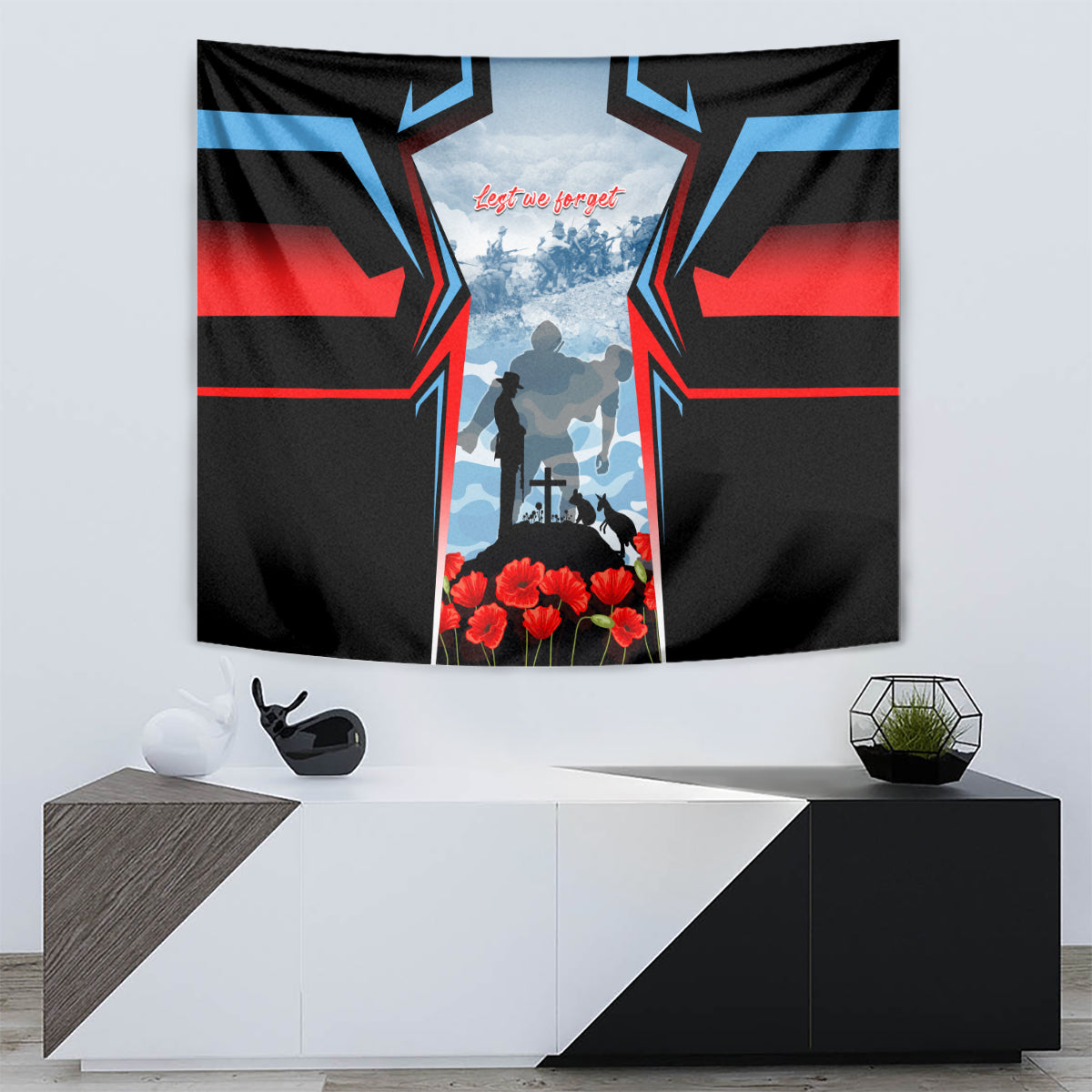 Australia ANZAC Day Tapestry Gallipoli Soldiers Simple Style