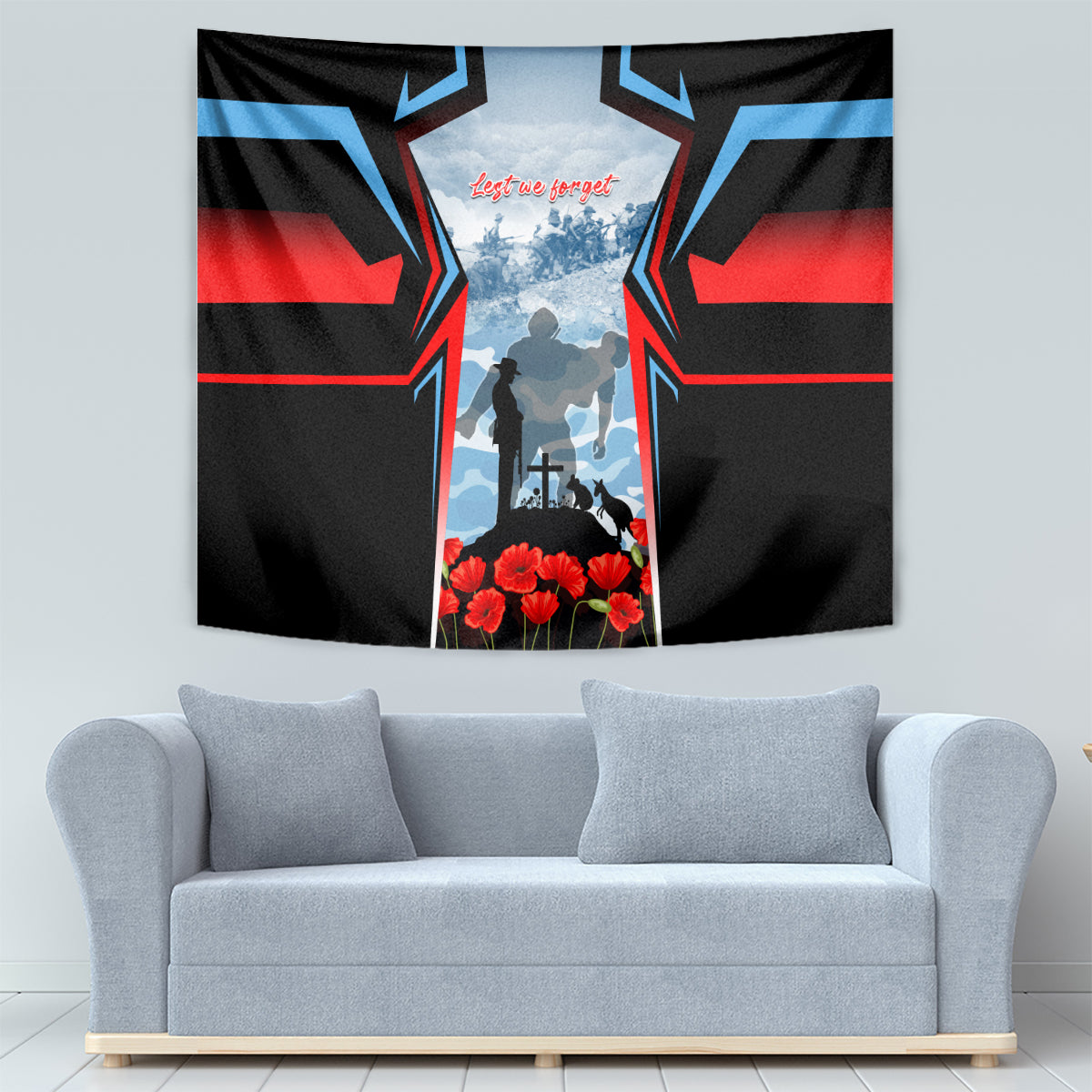 Australia ANZAC Day Tapestry Gallipoli Soldiers Simple Style