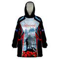 Australia ANZAC Day Wearable Blanket Hoodie Gallipoli Soldiers Simple Style