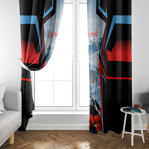 Australia ANZAC Day Window Curtain Gallipoli Soldiers Simple Style
