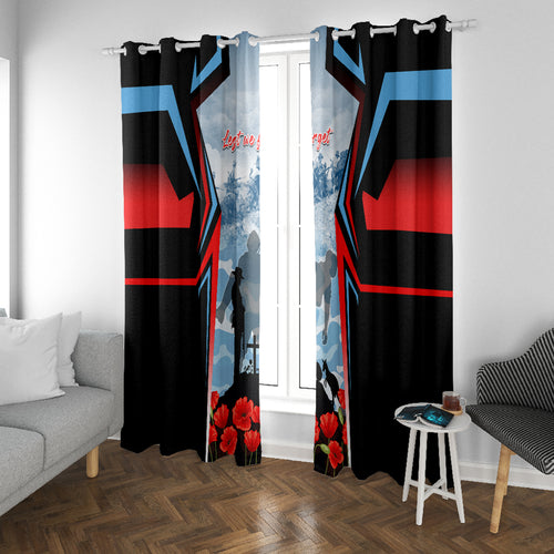 Australia ANZAC Day Window Curtain Gallipoli Soldiers Simple Style