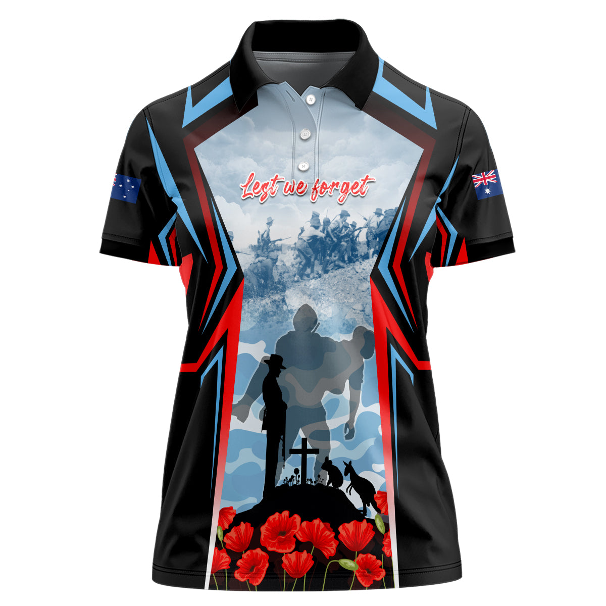 Australia ANZAC Day Women Polo Shirt Gallipoli Soldiers Simple Style