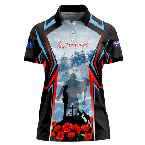 Australia ANZAC Day Women Polo Shirt Gallipoli Soldiers Simple Style