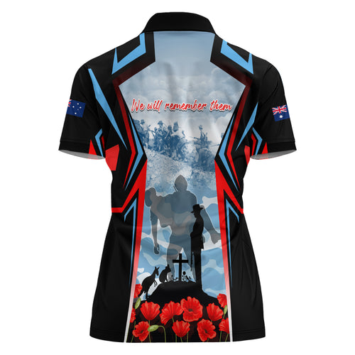 Australia ANZAC Day Women Polo Shirt Gallipoli Soldiers Simple Style
