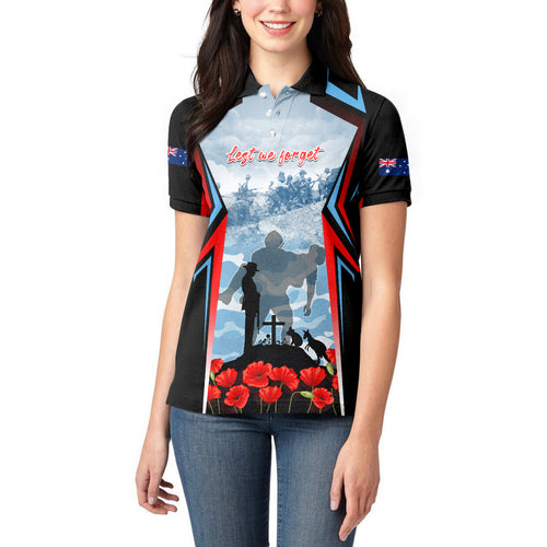 Australia ANZAC Day Women Polo Shirt Gallipoli Soldiers Simple Style