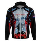 Australia ANZAC Day Zip Hoodie Gallipoli Soldiers Simple Style