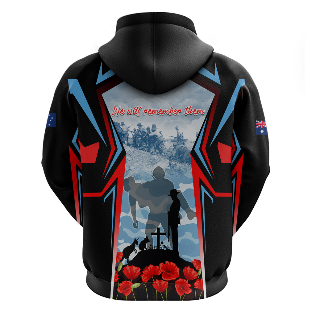 Australia ANZAC Day Zip Hoodie Gallipoli Soldiers Simple Style