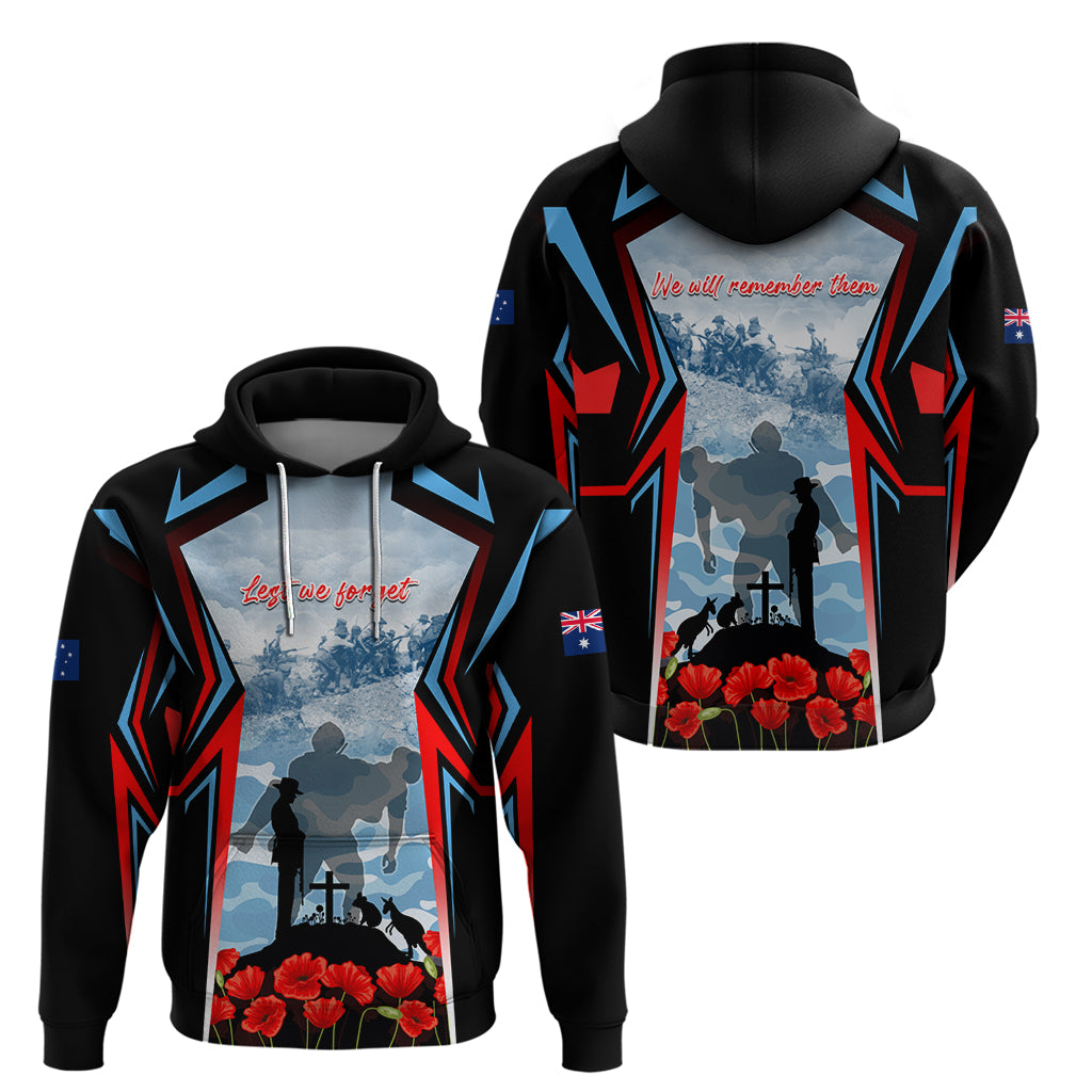 Australia ANZAC Day Zip Hoodie Gallipoli Soldiers Simple Style