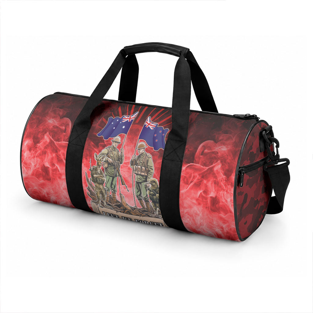 Australia And New Zealand ANZAC Day Duffle Bag Soldiers Lest We Forget