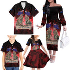 Australia And New Zealand ANZAC Day Family Matching Off The Shoulder Long Sleeve Dress and Hawaiian Shirt Soldiers Lest We Forget