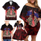 Australia And New Zealand ANZAC Day Family Matching Off Shoulder Short Dress and Hawaiian Shirt Soldiers Lest We Forget