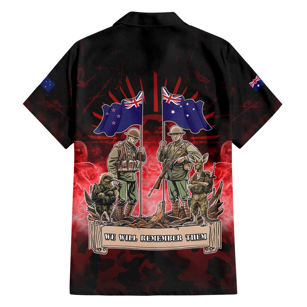 Australia And New Zealand ANZAC Day Family Matching Summer Maxi Dress and Hawaiian Shirt Soldiers Lest We Forget