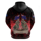 Australia And New Zealand ANZAC Day Hoodie Soldiers Lest We Forget