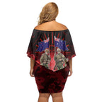 Australia And New Zealand ANZAC Day Off Shoulder Short Dress Soldiers Lest We Forget