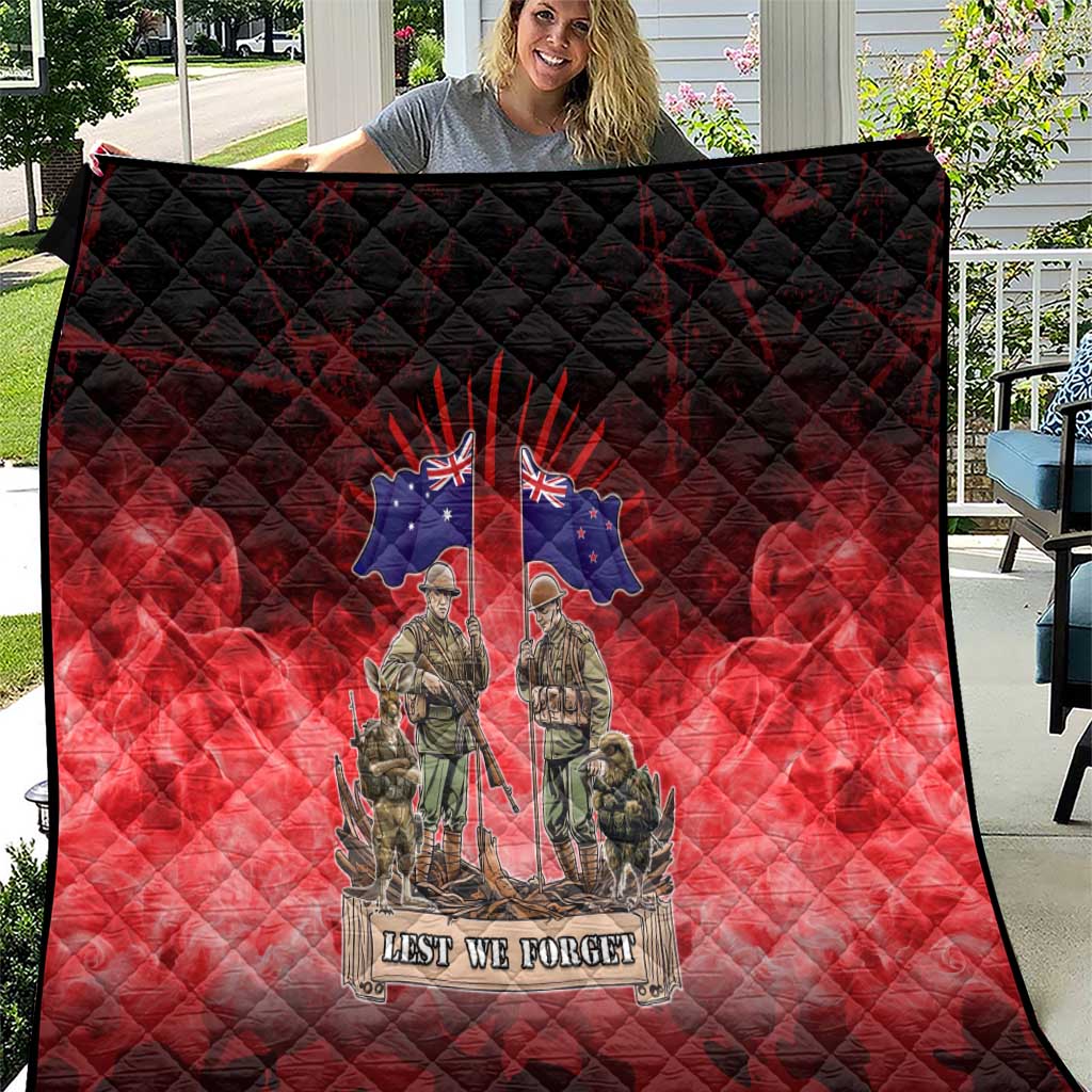 Australia And New Zealand ANZAC Day Quilt Soldiers Lest We Forget