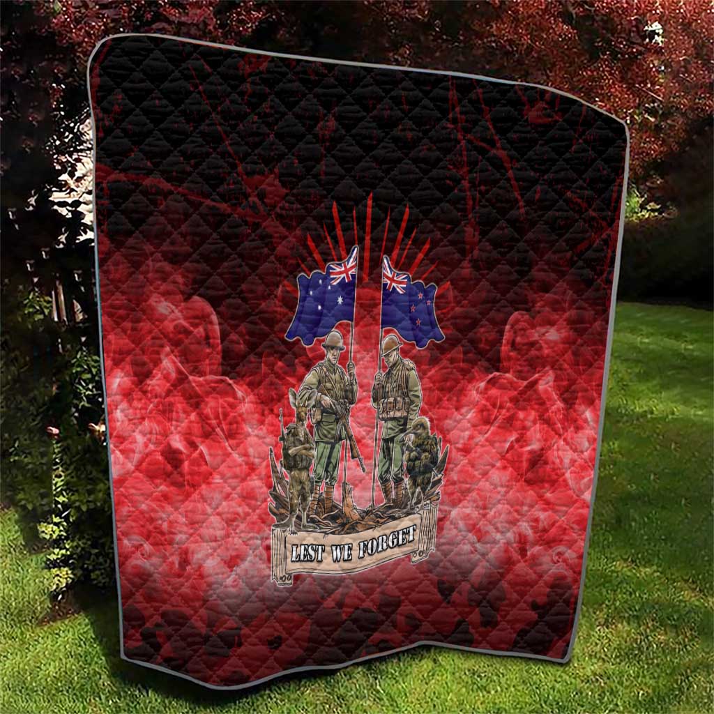Australia And New Zealand ANZAC Day Quilt Soldiers Lest We Forget