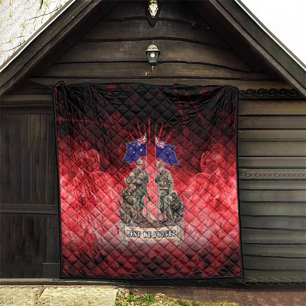 Australia And New Zealand ANZAC Day Quilt Soldiers Lest We Forget