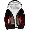 Australia And New Zealand ANZAC Day Sherpa Hoodie Soldiers Lest We Forget