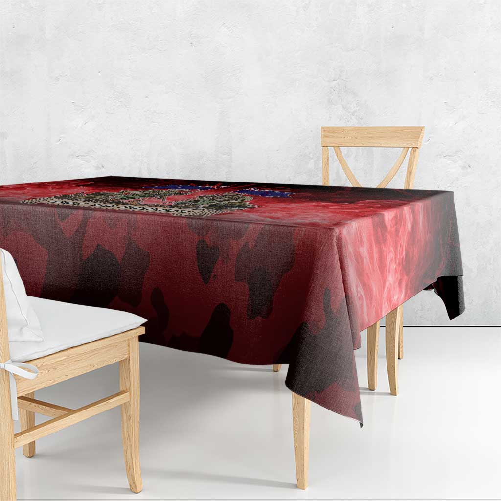 Australia And New Zealand ANZAC Day Tablecloth Soldiers Lest We Forget