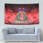 Australia And New Zealand ANZAC Day Tapestry Soldiers Lest We Forget