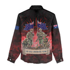 Australia And New Zealand ANZAC Day Women Casual Shirt Soldiers Lest We Forget LT05