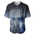 New Zealand ANZAC Day Baseball Jersey HMNZS Achilles We Will Remember Them