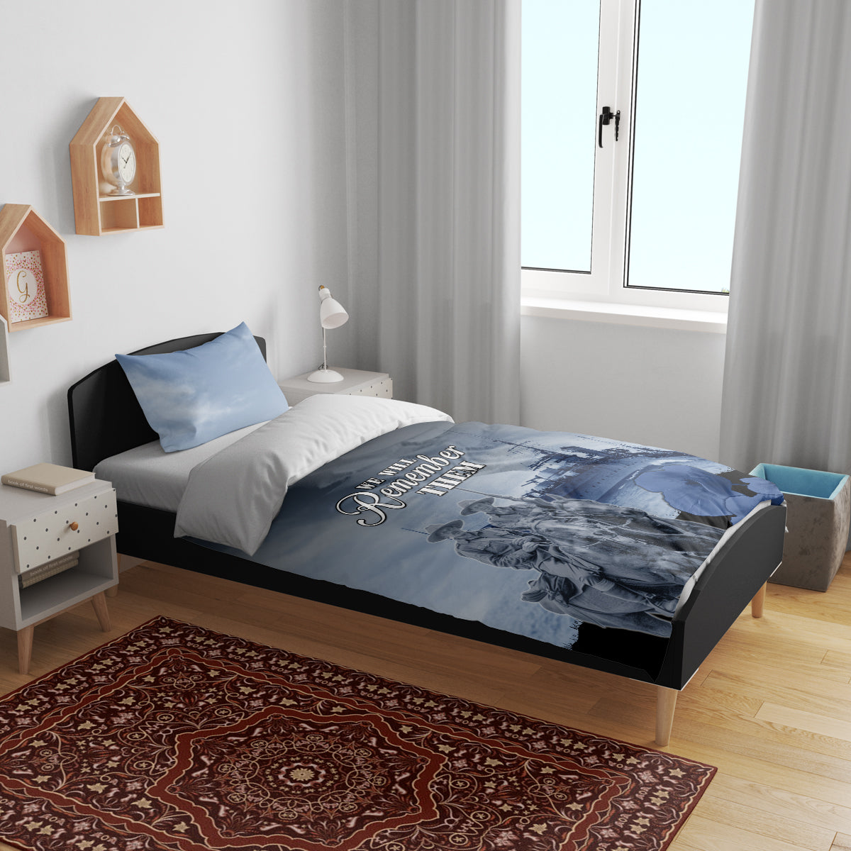 New Zealand ANZAC Day Bedding Set HMNZS Achilles We Will Remember Them