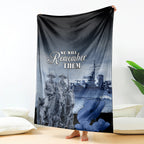 New Zealand ANZAC Day Blanket HMNZS Achilles We Will Remember Them