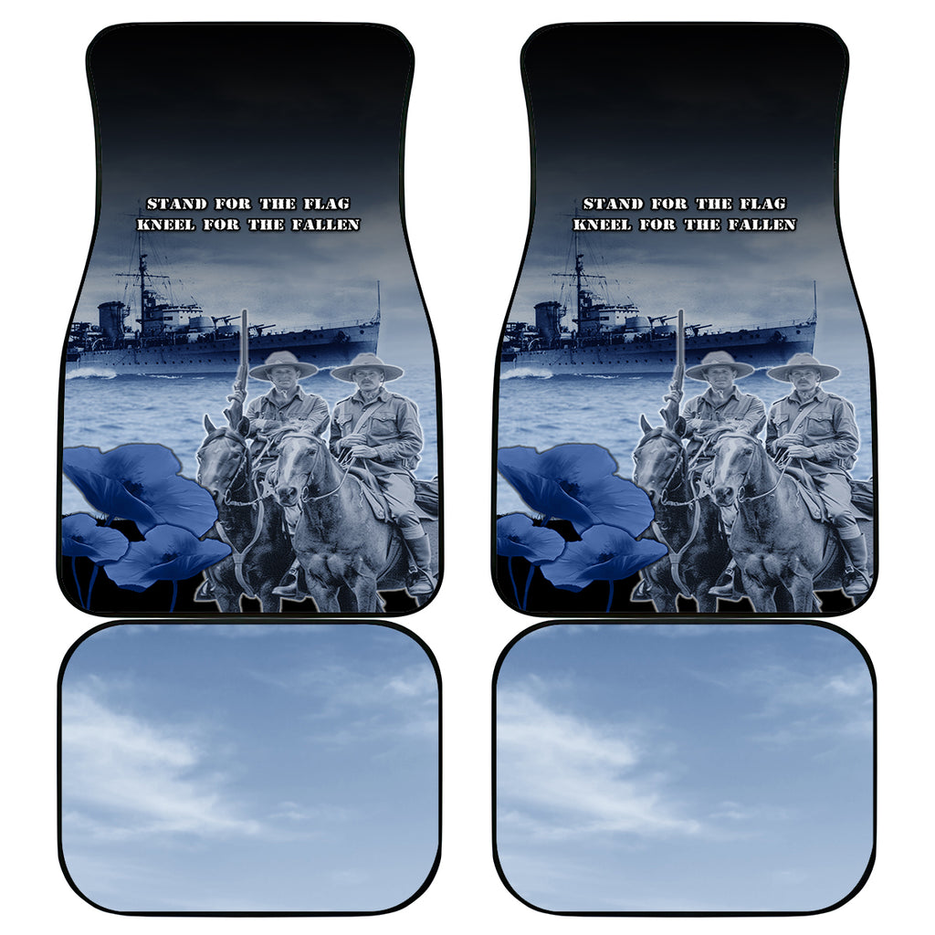 New Zealand ANZAC Day Car Mats HMNZS Achilles We Will Remember Them