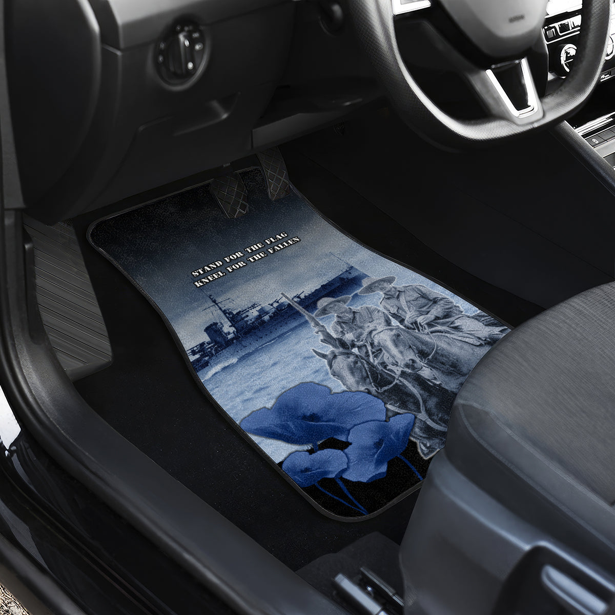 New Zealand ANZAC Day Car Mats HMNZS Achilles We Will Remember Them