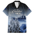 New Zealand ANZAC Day Hawaiian Shirt HMNZS Achilles We Will Remember Them