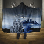 New Zealand ANZAC Day Hooded Blanket HMNZS Achilles We Will Remember Them