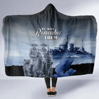 New Zealand ANZAC Day Hooded Blanket HMNZS Achilles We Will Remember Them