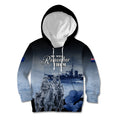 New Zealand ANZAC Day Kid Hoodie HMNZS Achilles We Will Remember Them